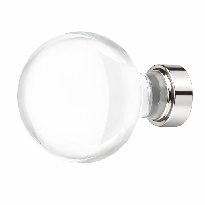1 1/4 Inch Crystal Glass Bristol Cabinet & Furniture Knob