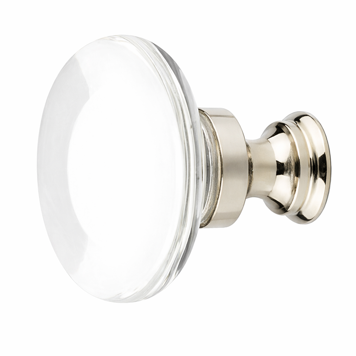 1 3/4 Inch Clear Crystal Glass Providence Cabinet & Furniture Knob