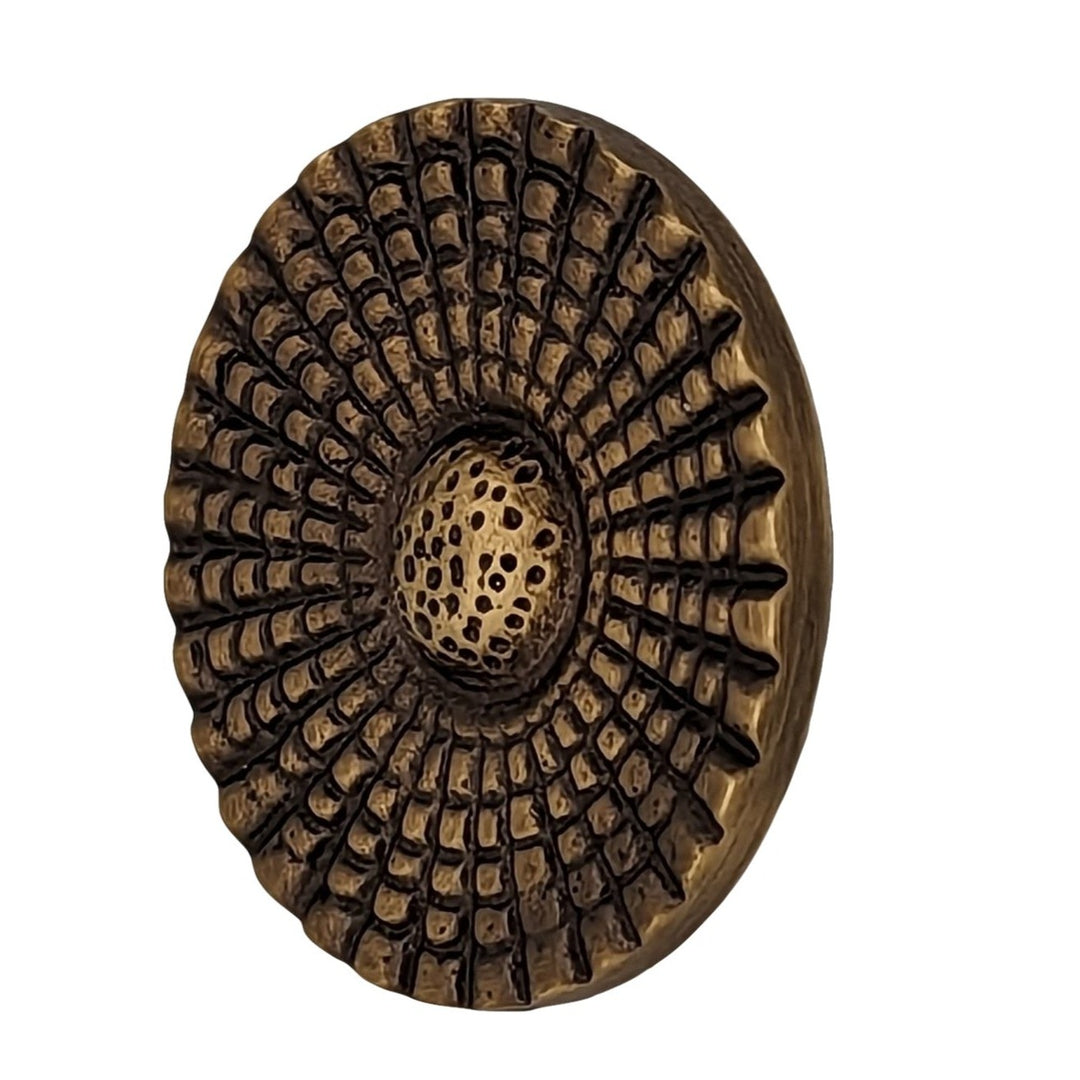 ##Antique Hardware## 1 1/2 Art Deco Style Round Cabinet and Furniture Knob (Several Finishes Available)