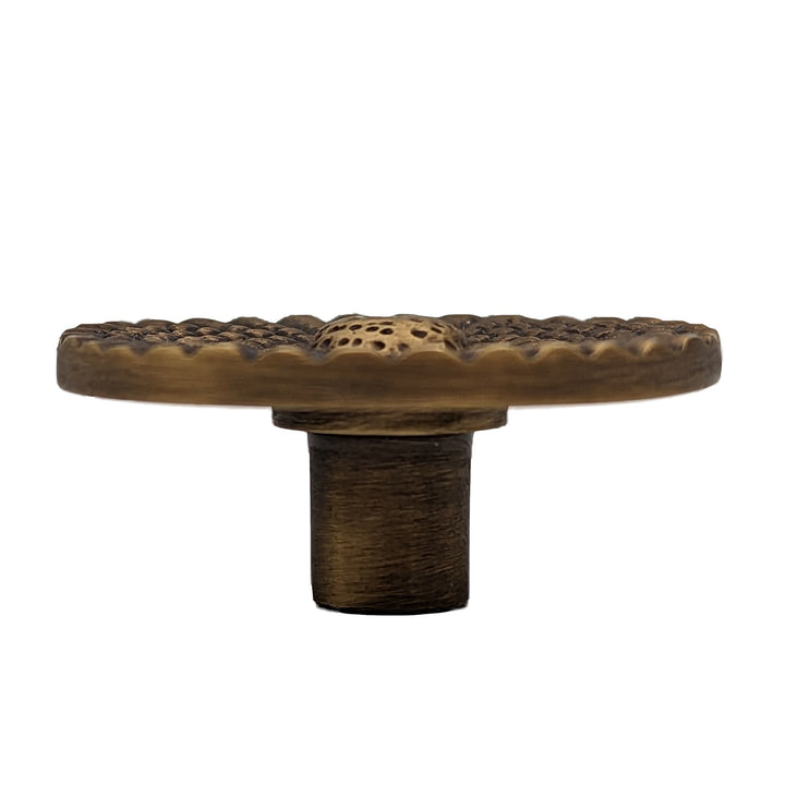 ##Antique Hardware## 1 1/2 Art Deco Style Round Cabinet and Furniture Knob (Several Finishes Available)