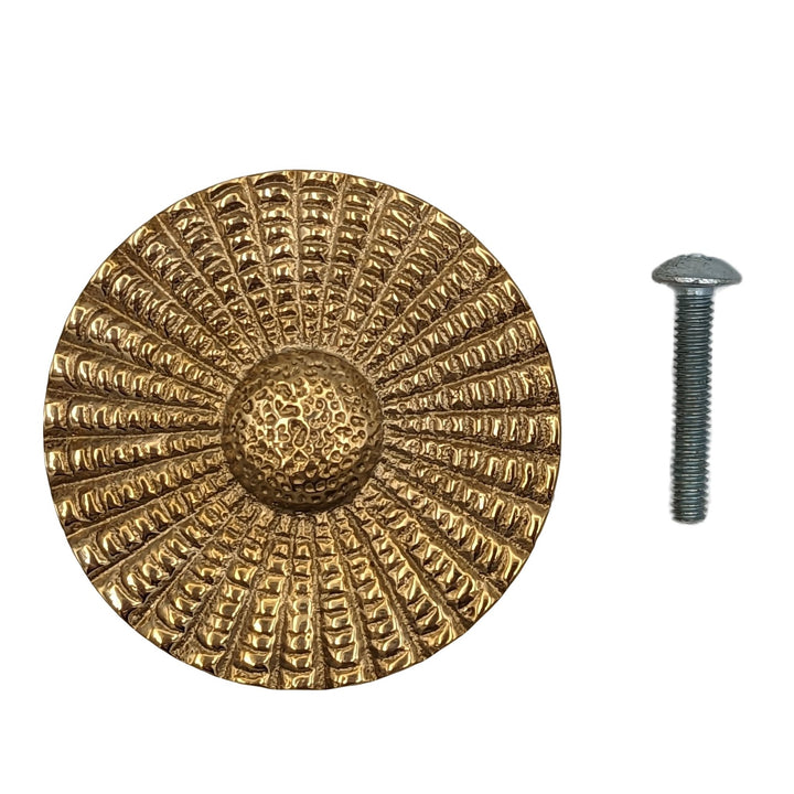 ##Antique Hardware## 2 Inch Solid Brass Art Deco Style Round Cabinet & Furniture Knob (Several Finishes Available)