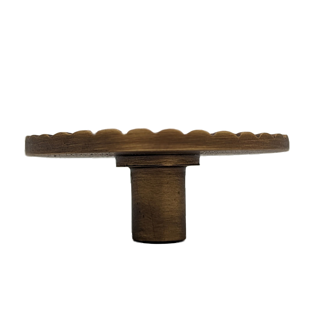 ##Antique Hardware## 2 Inch Solid Brass Art Deco Style Round Cabinet & Furniture Knob (Several Finishes Available)