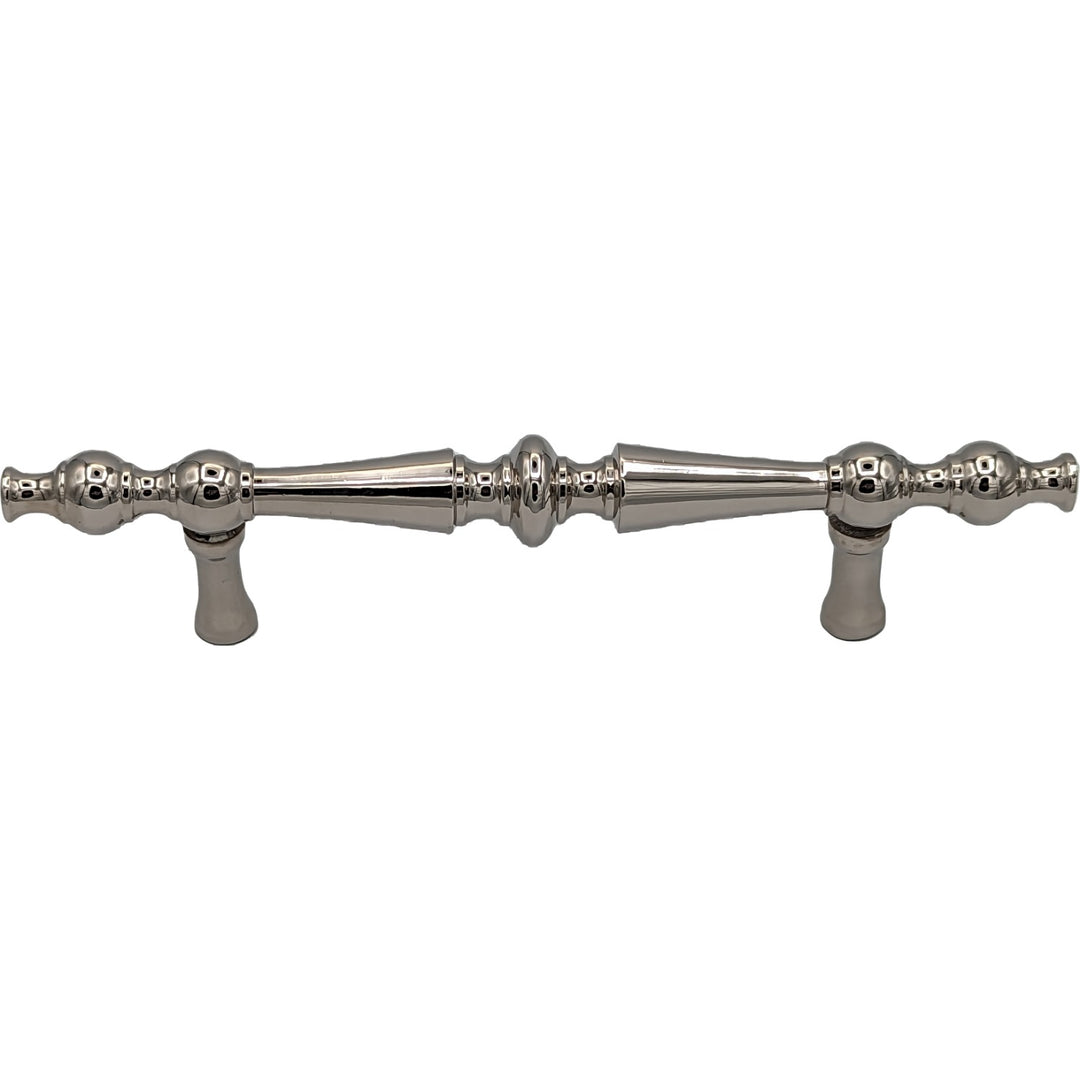 ##Antique Hardware## 6 1/2 Inch Overall (4 Inch c-c) Solid Brass Victorian Pull