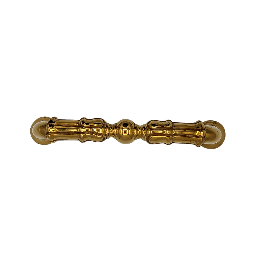 ##Antique Hardware## 5 Inch Overall (4 1/3 Inch c-c)  Solid Brass Victorian Style Pull