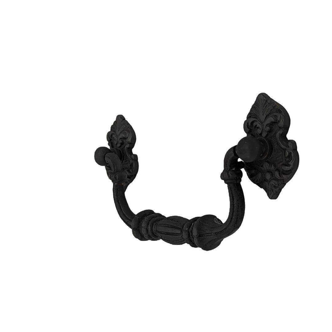 ##Antique Hardware## 6 Inch Solid Brass Victorian Style Bail Handle