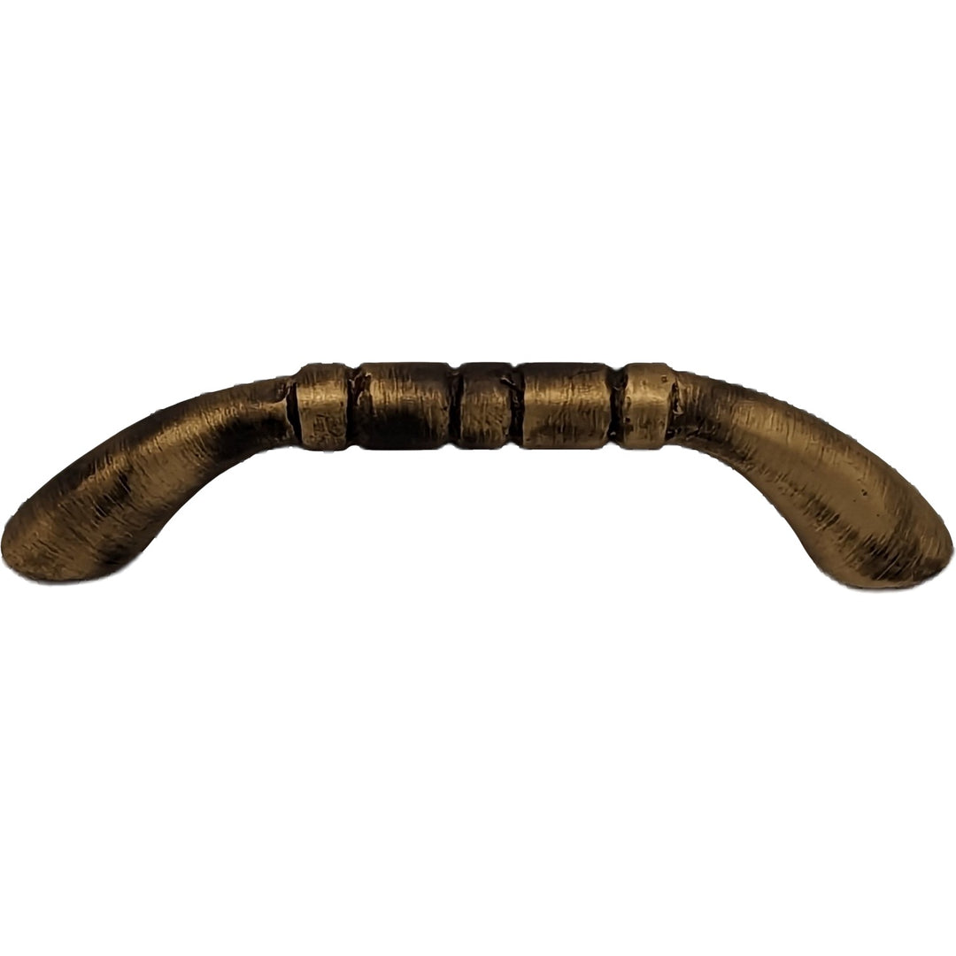 ##Antique Hardware## 3 1/2 Inch Overall (3 Inch c-c) Solid Brass Traditional Pull (Several Finishes Available)