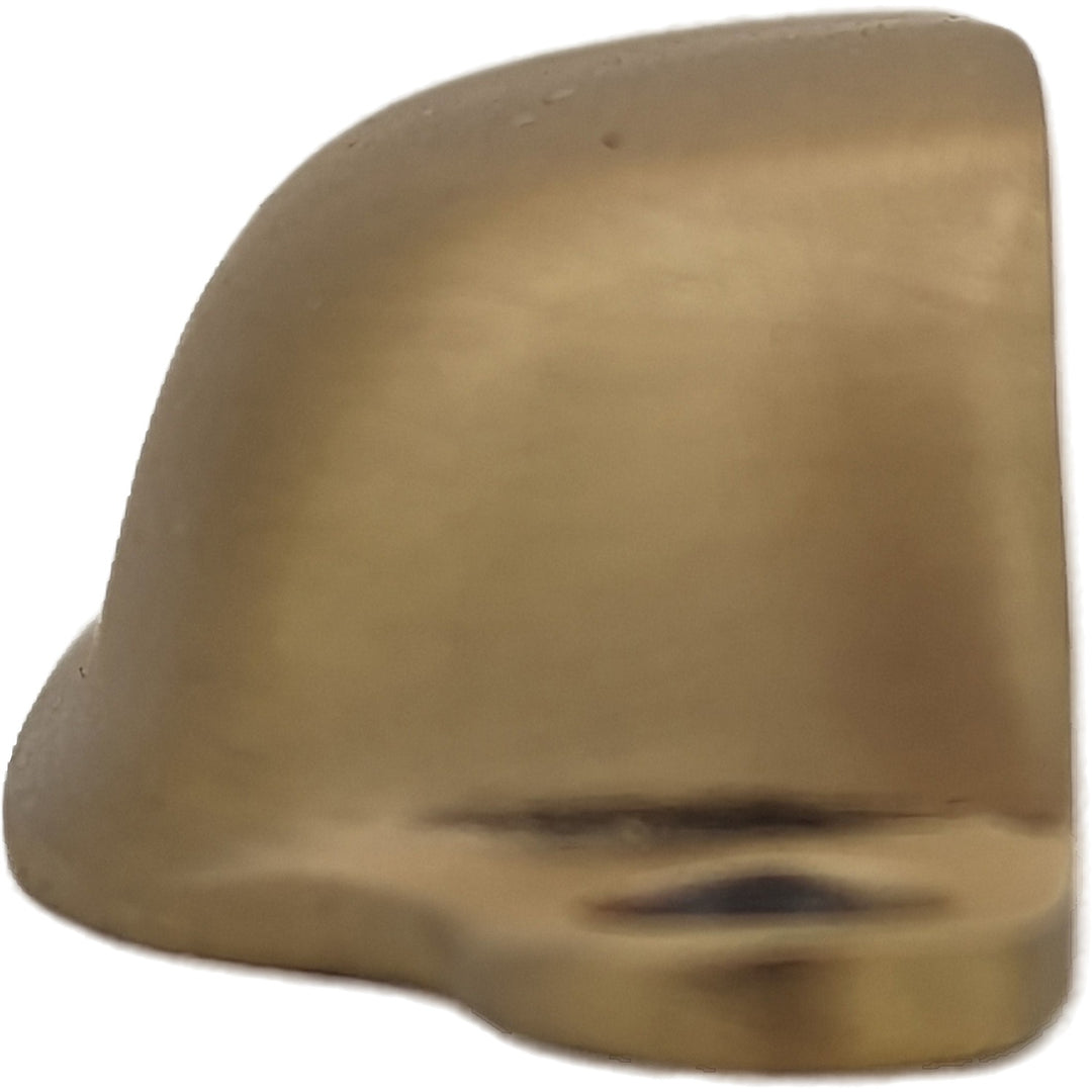 Antique Hardware 4 1/8 Inch Overall (3 1/2 Inch c-c) Solid Brass Traditional Slim Rounded Bin Pull BIN PULL