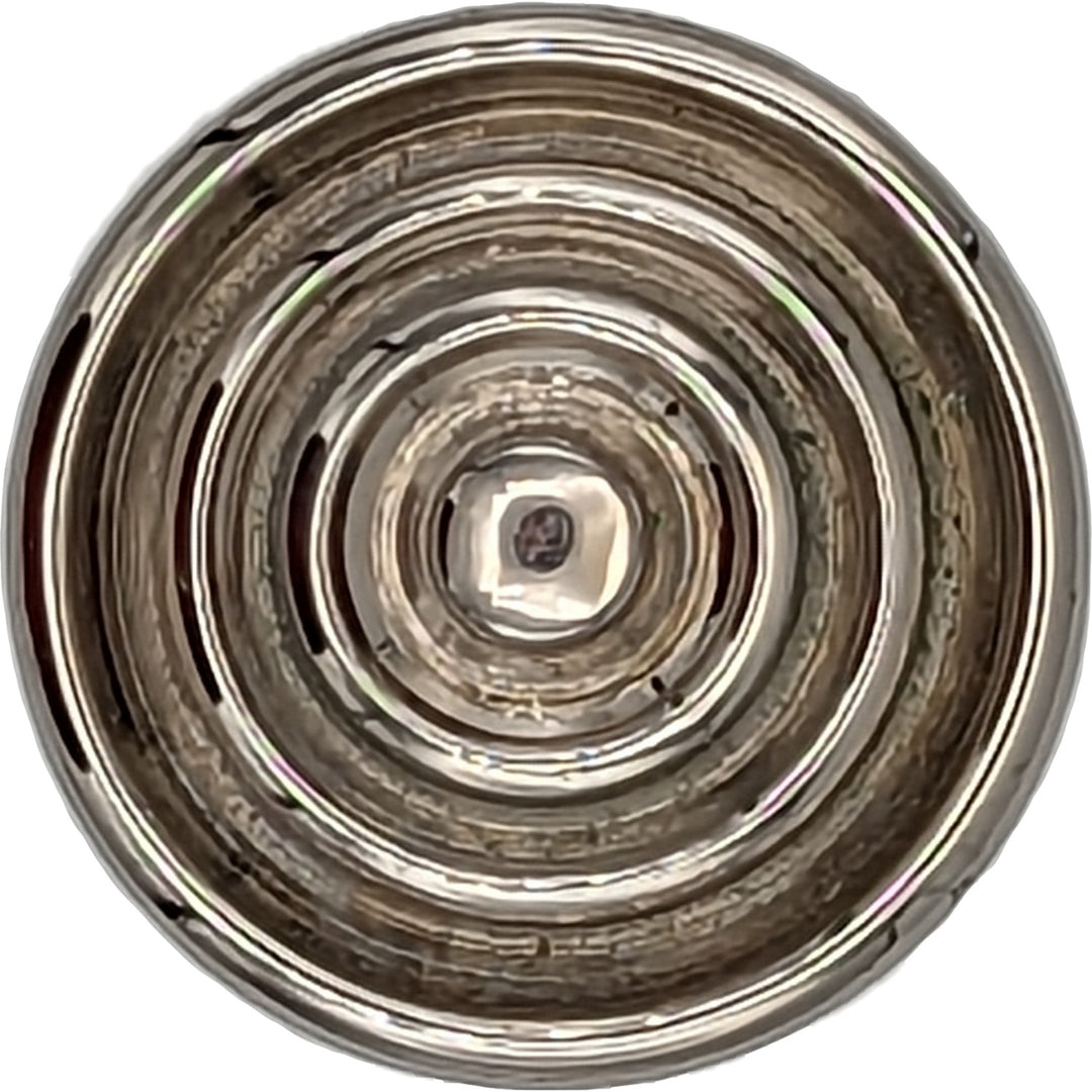 ##Antique Hardware## 1 1/2 Inch Concentric Circle Cabinet Knob (Polished Nickel)
