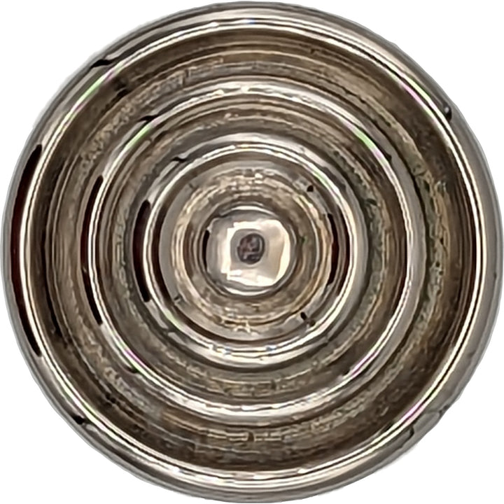 ##Antique Hardware## 1 1/2 Inch Concentric Circle Cabinet Knob (Polished Nickel)