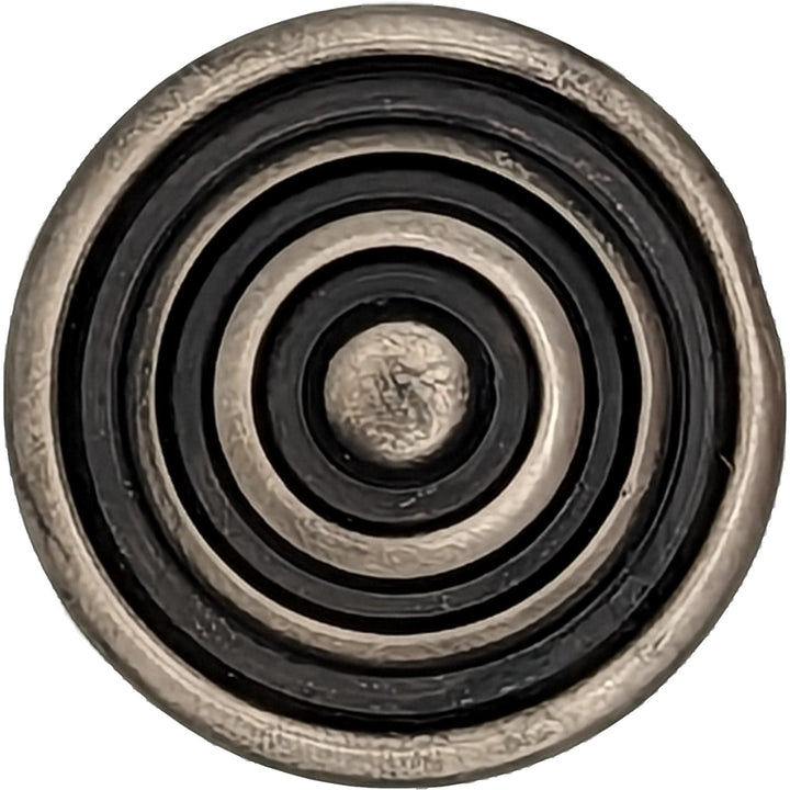 ##Antique Hardware## 1 1/2 Inch Concentric Circle Cabinet Knob (Several Finishes Available)