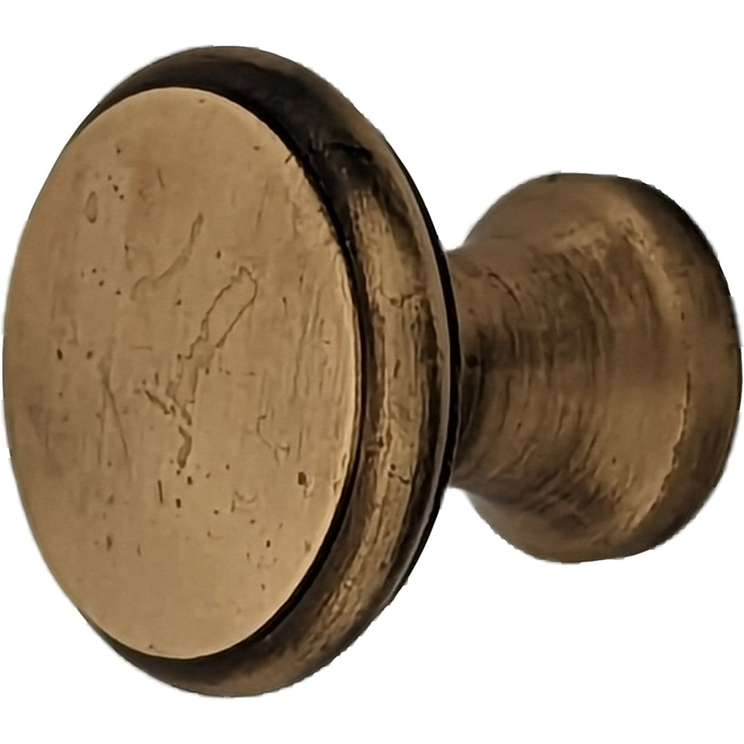 ##Antique Hardware## 1 Inch Brass Flat Top Cabinet & Furniture Knob (Several Finishes Available)