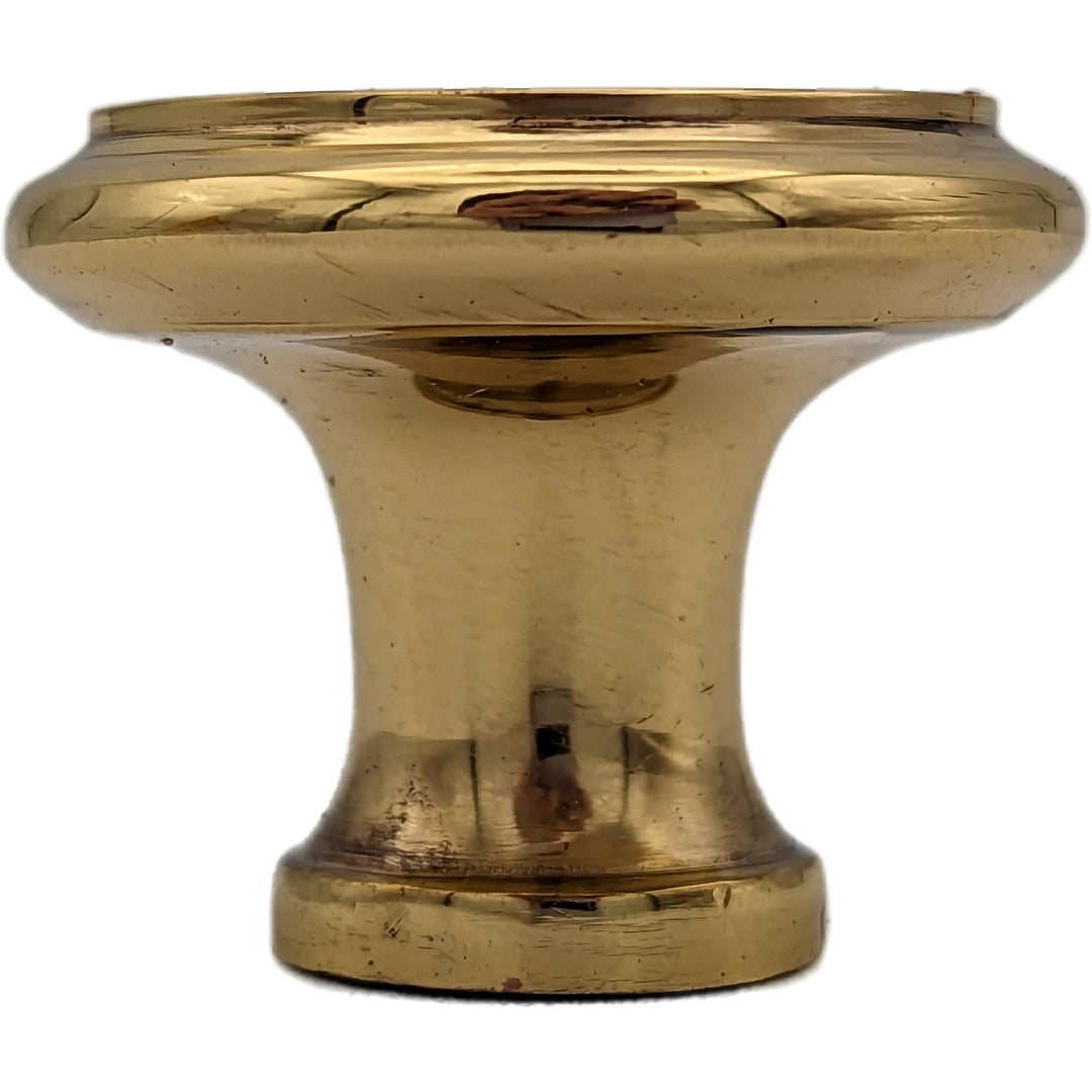 ##Antique Hardware## 1 1/4 Inch Brass Flat Top Cabinet & Furniture Knob (Several Finishes Available)