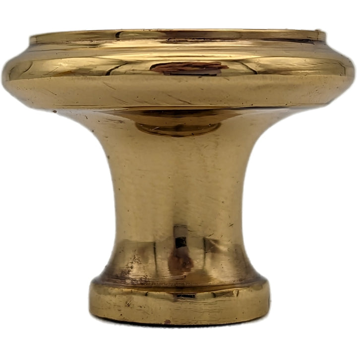 ##Antique Hardware## 1 1/4 Inch Brass Flat Top Cabinet & Furniture Knob (Several Finishes Available)