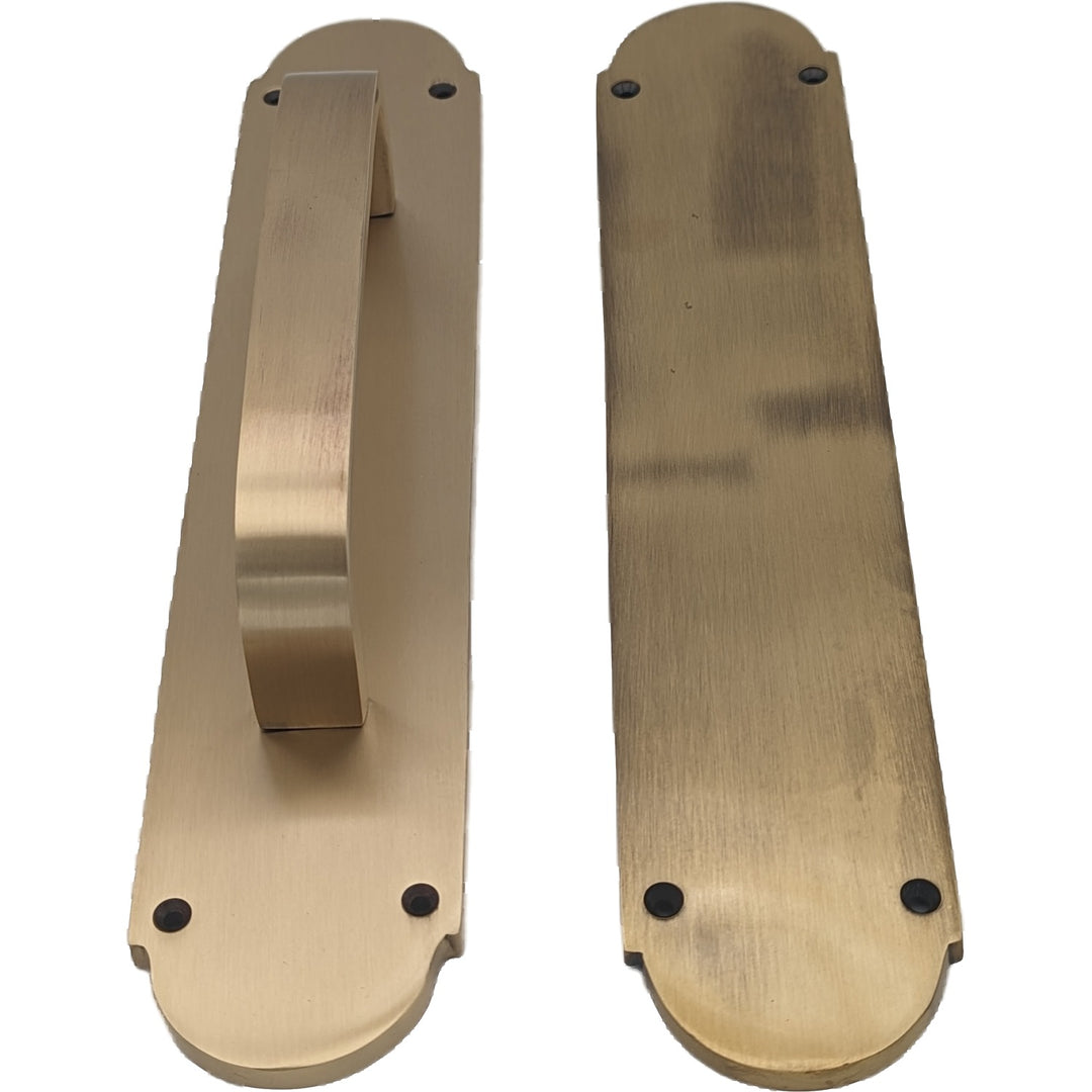 ##Antique Hardware## 12 Inch Traditional Style Door Push and Pull Plate Set (Several Finishes Available)