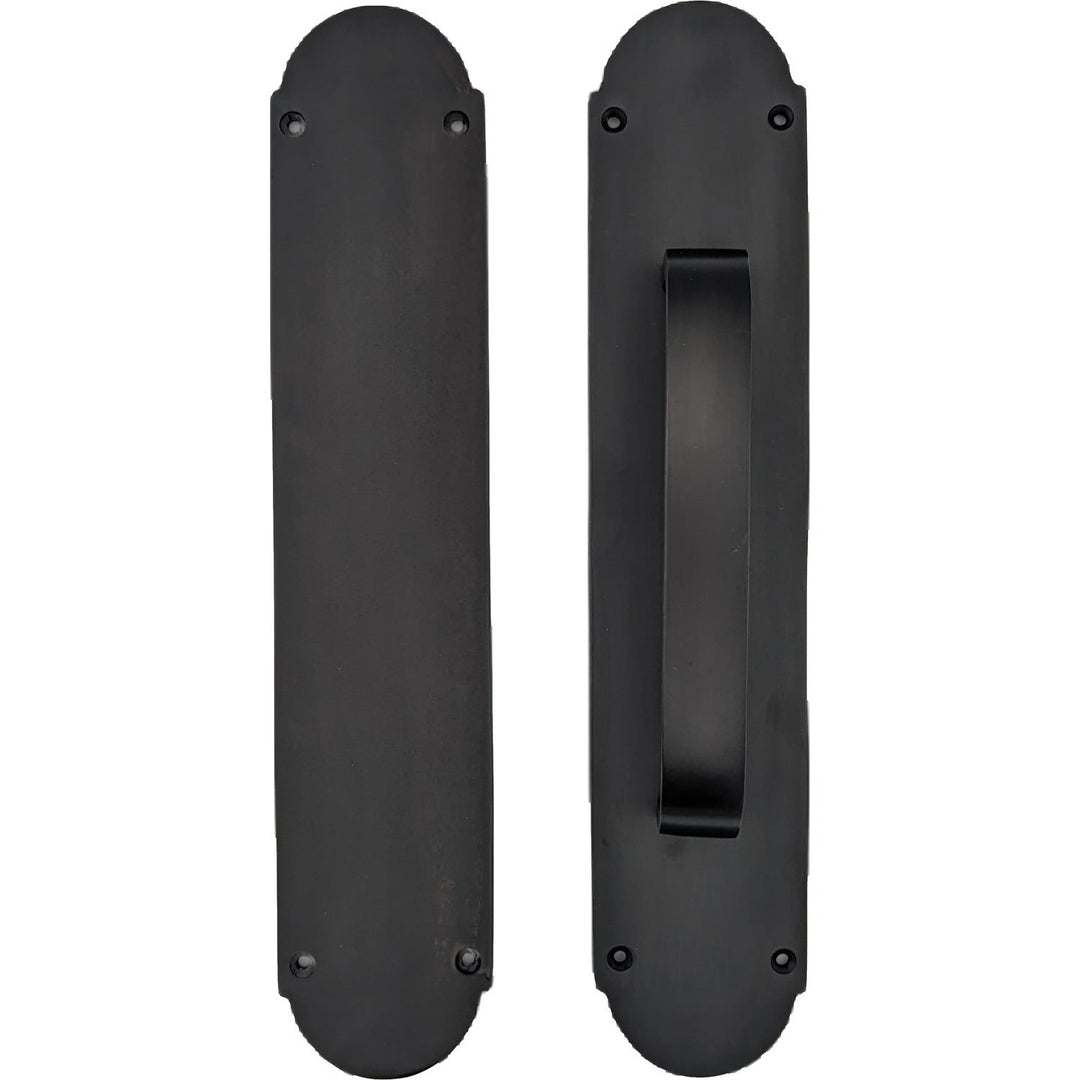 ##Antique Hardware## 12 Inch Traditional Style Door Push and Pull Plate Set (Several Finishes Available)