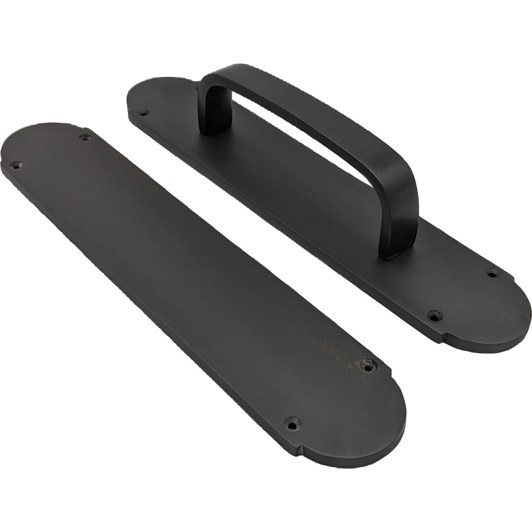 ##Antique Hardware## 12 Inch Traditional Style Door Push and Pull Plate Set (Several Finishes Available)