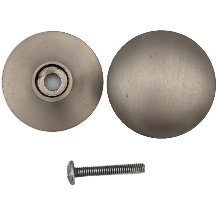 Antique Hardware 1 1/3 Inch Round Cabinet Knob with Backplate (Several Finishes Available) CABINET KNOB