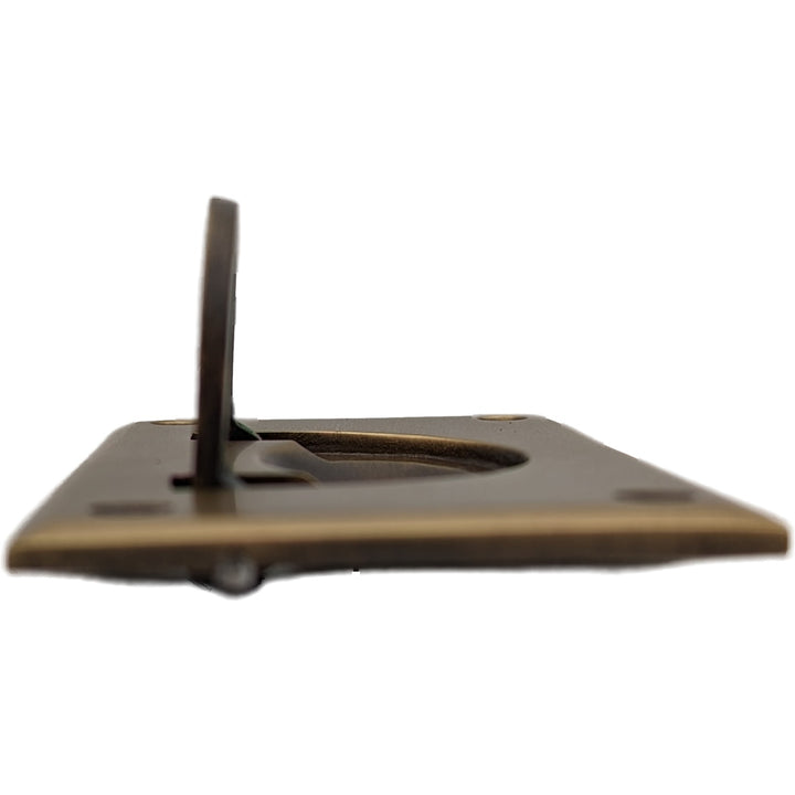 ##Antique Hardware## Solid Brass Recessed Bail Pull