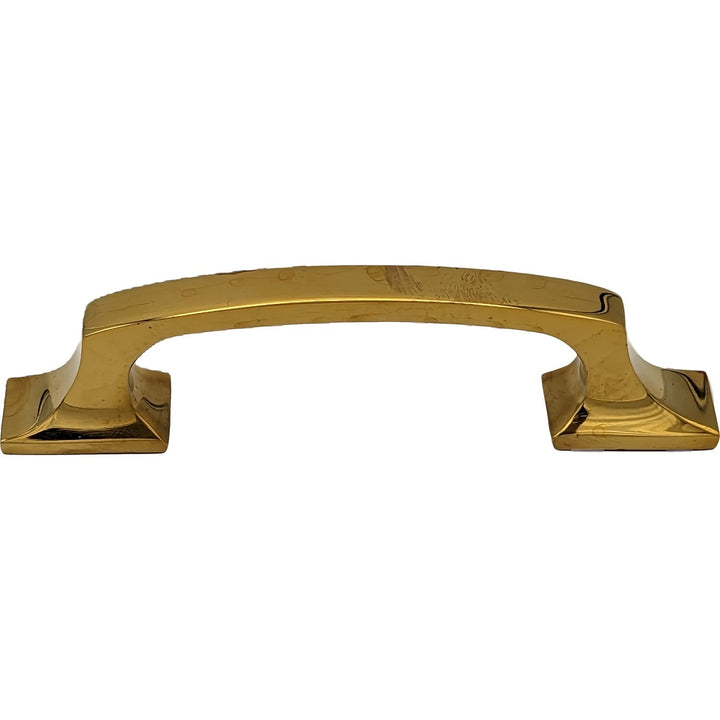 Antique Hardware 5 1/4 Inch Overall (3 3/4 Inch c-c) Traditional Solid Brass Pull CABINET PULL