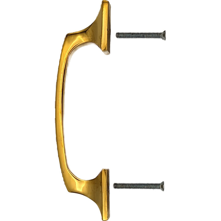 Antique Hardware 5 1/4 Inch Overall (3 3/4 Inch c-c) Traditional Solid Brass Pull CABINET PULL