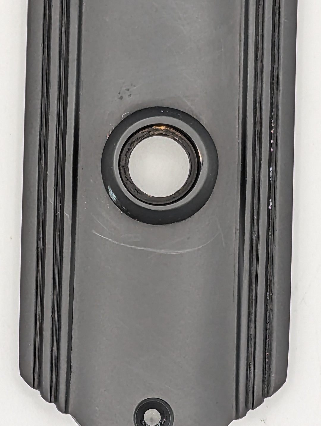 ##Antique Hardware## Open Box Sale Item 7 Inch Solid Brass Art Deco Door Back Plate (Oil Rubbed Bronze Finish)