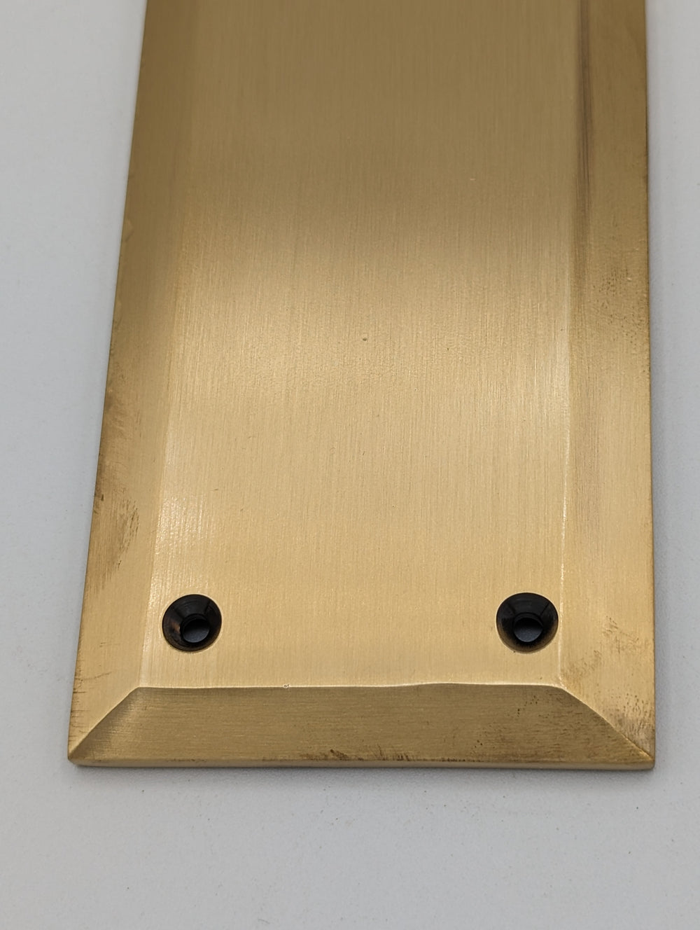 ##Antique Hardware## Open Box Sale Item 10 Inch Quaker Style Push Plate (Antique Brass Finish)