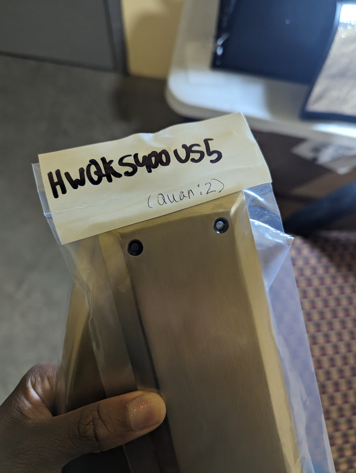 ##Antique Hardware## Open Box Sale Item 10 Inch Quaker Style Push Plate (Antique Brass Finish)