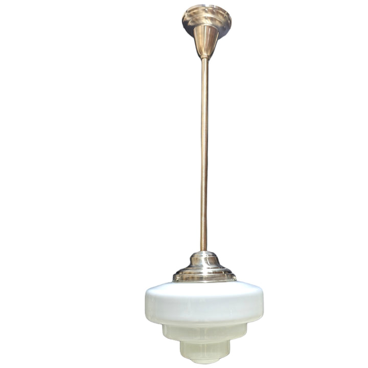 Antique Hardware 34 1/2 Inch Manhattan Skyscraper Nouveau Style Bar Light (Satin Nickel Finish) 