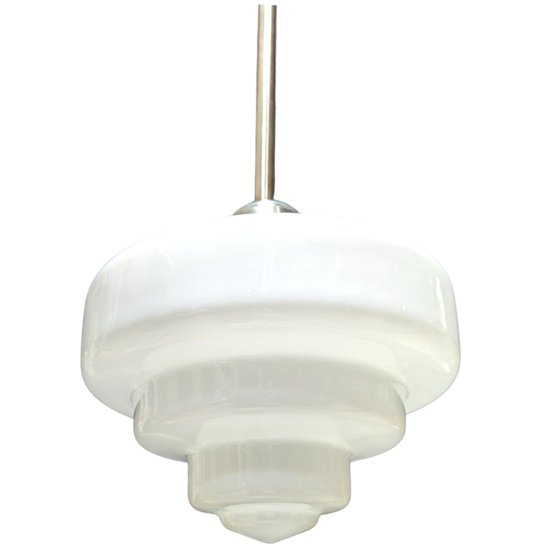 Antique Hardware 34 1/2 Inch Manhattan Skyscraper Nouveau Style Bar Light (Satin Nickel Finish) 