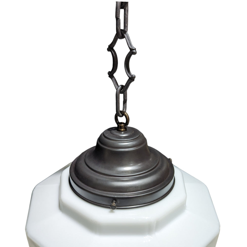 Antique Hardware 34 1/2 Inch Manhattan Skyscraper Grandeur Style Chain Light (Black Bronze Finish) 
