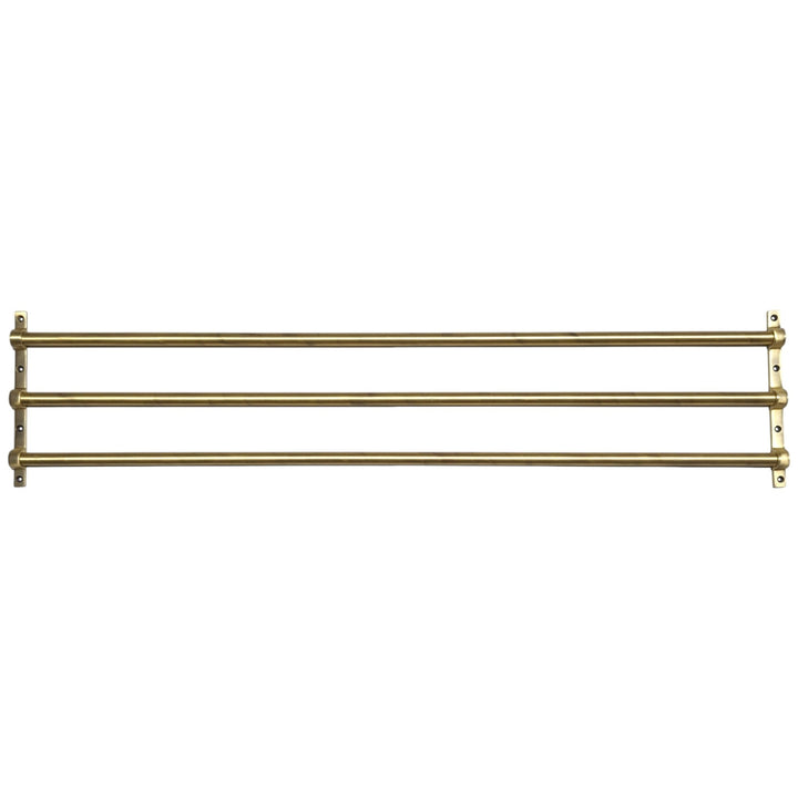 ##Antique Hardware## 36 Inch Solid Brass Triple Push Bar (Several Finishes Available)
