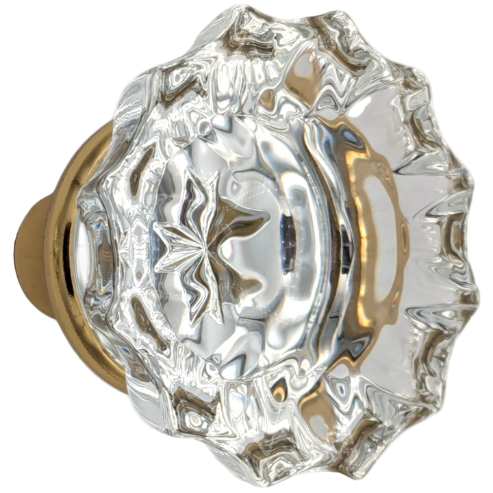 ##Antique Hardware## Fluted Crystal Spare Knob Set (Several Finishes Available)