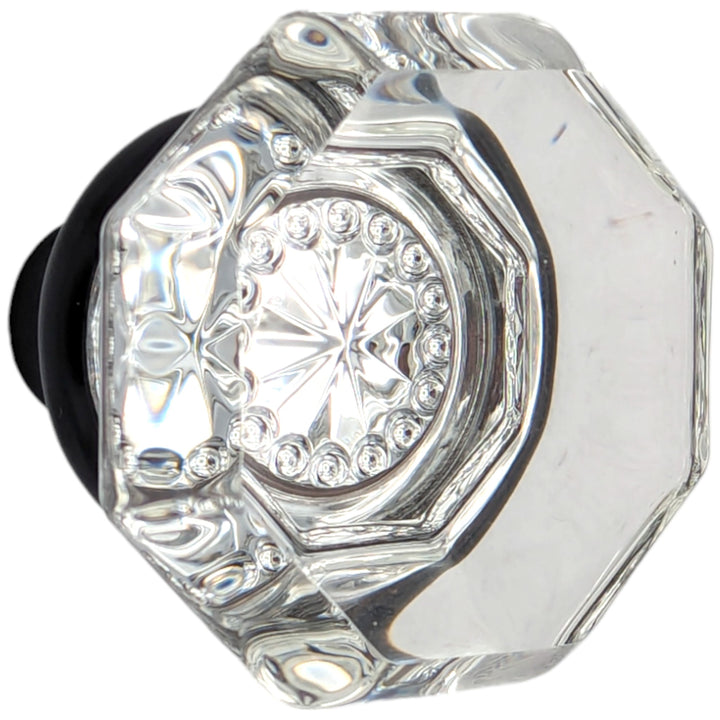 ##Antique Hardware## Octagon Crystal Spare Door Knob Set (Several Finishes Available)