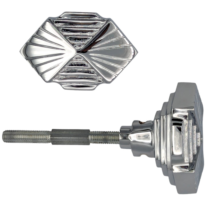 Antique Hardware Art Deco Fanfare Solid Brass Spare Door Knob Set (Several Finishes Available) SPARE DOORKNOBS