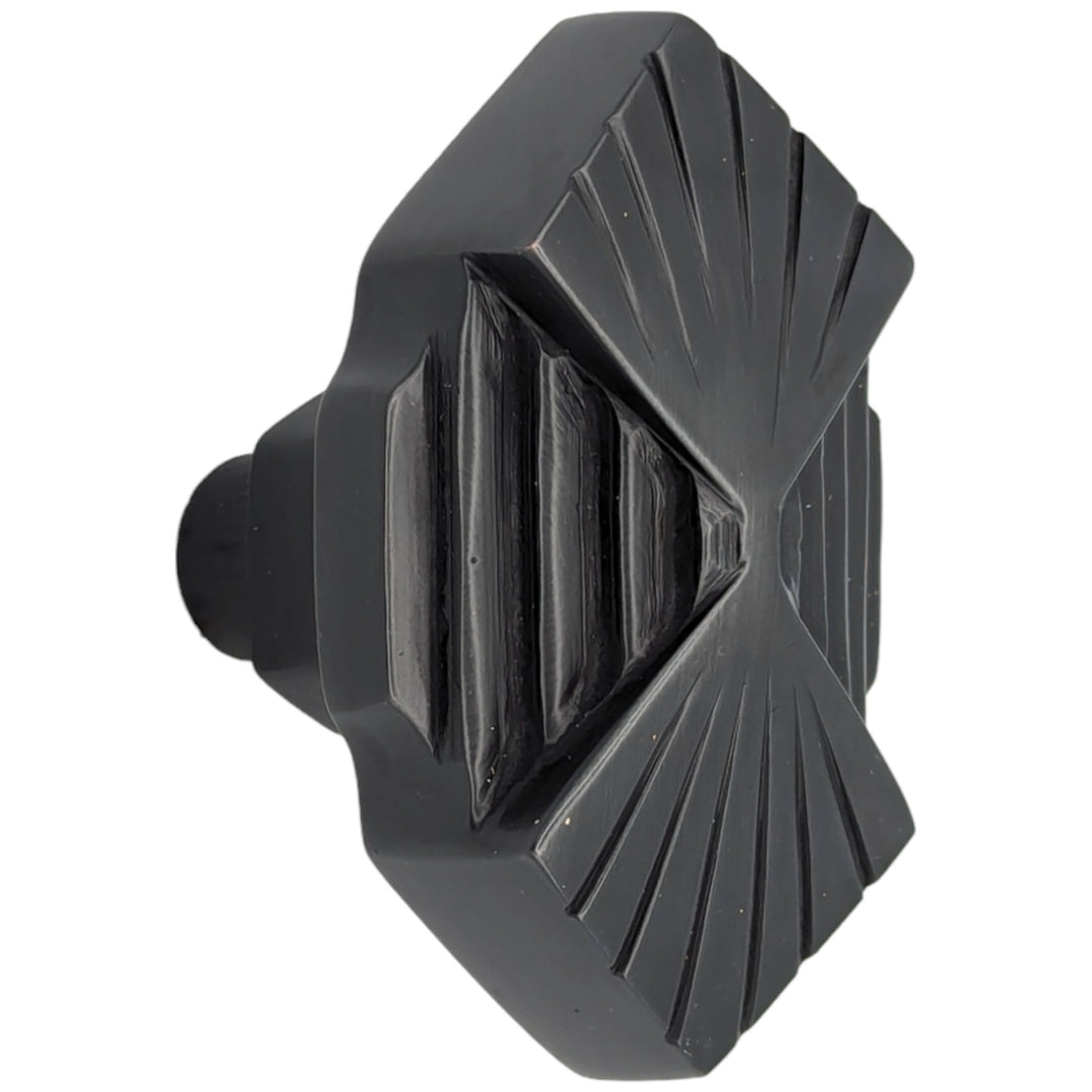 Antique Hardware Art Deco Fanfare Solid Brass Spare Door Knob Set (Several Finishes Available) SPARE DOORKNOBS