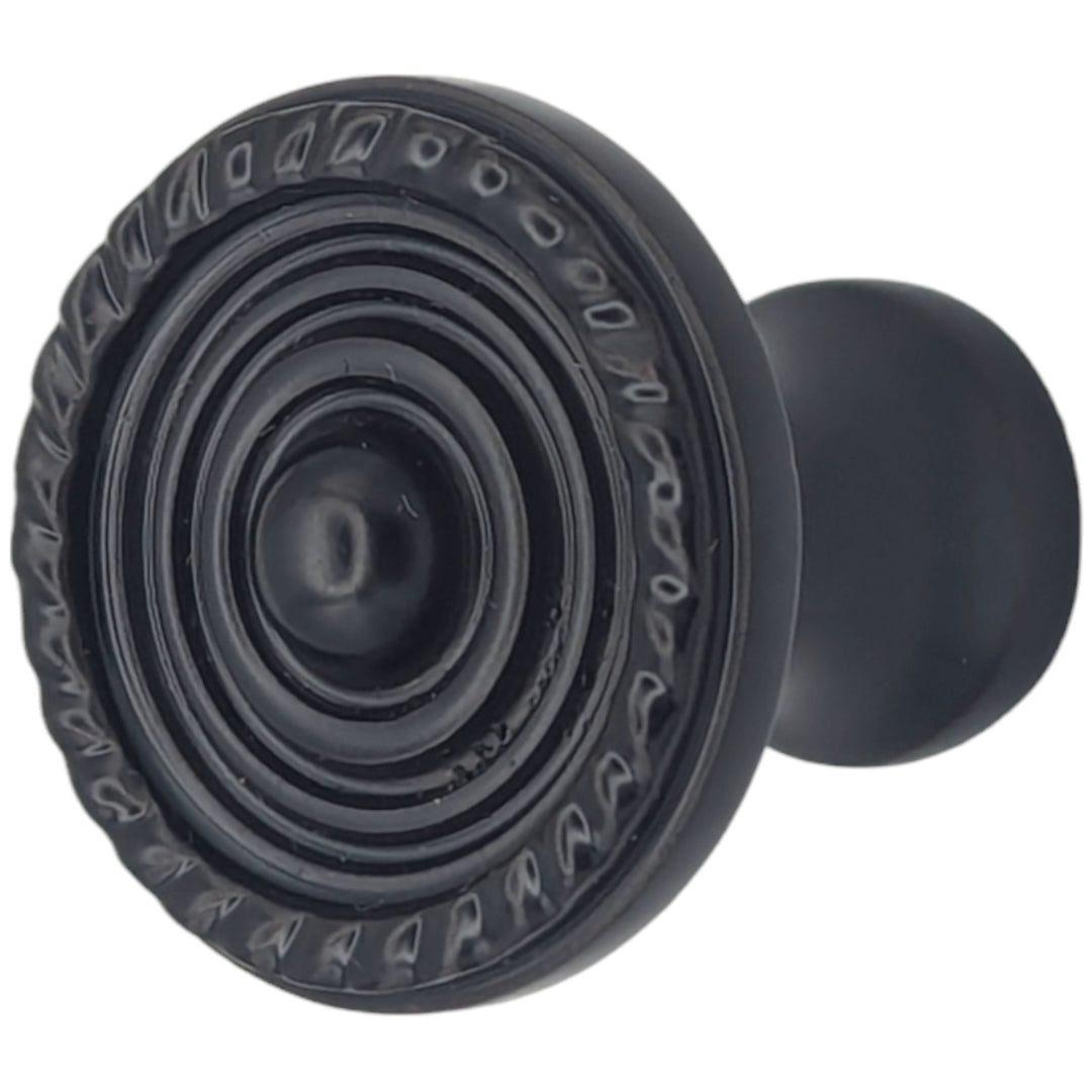 Antique Hardware 1 1/8 Inch Solid Brass Patterned Cabinet & Furniture Knob (Several Finishes Available) ANTIQUE CABINET HARDWARE