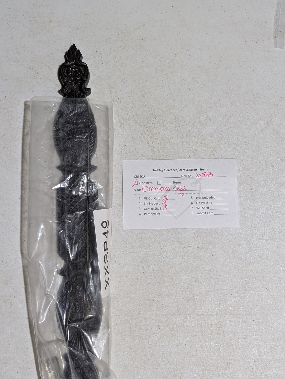 ##Antique Hardware## Open Box Sale Item 15 3/4 Inch Push Plate (Oil Rubbed Bronze Finish)