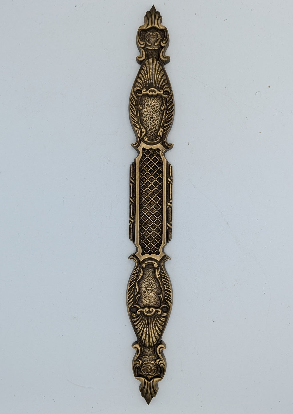 ##Antique Hardware## Open Box Sale Item 15 3/4 Inch Push Plate (Antique Brass Finish)