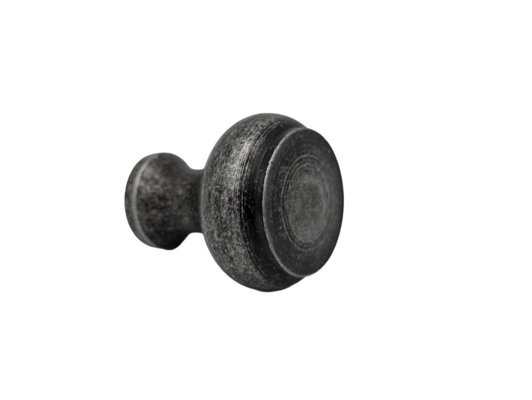 ##Antique Hardware## Open Box Sale Item 1 1/4 Inch Wrought Iron Knob (Black Iron)