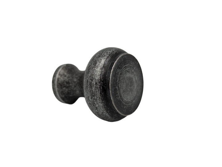 ##Antique Hardware## Open Box Sale Item 1 1/4 Inch Wrought Iron Knob (Black Iron)
