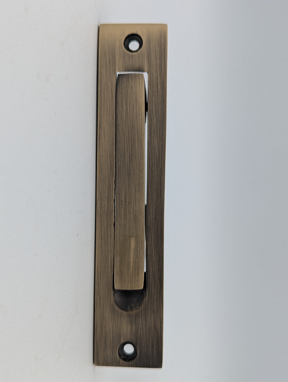 ##Antique Hardware## Open Box Sale Item Plain Edge Pull (Antique Brass Finish)