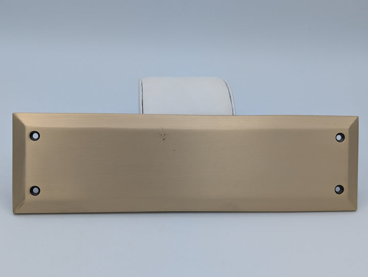 ##Antique Hardware## Open Box Sale Item 10 Inch Quaker Style Push Plate (Antique Brass Finish)