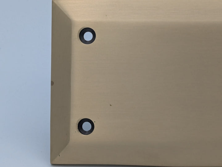 ##Antique Hardware## Open Box Sale Item 10 Inch Quaker Style Push Plate (Antique Brass Finish)