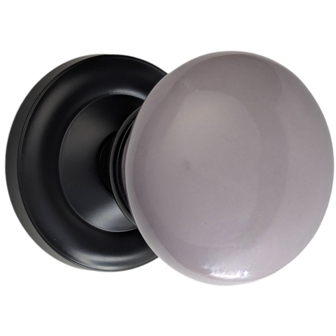 ##Antique Hardware## Magnifique™ Classic Door Set with Gray Porcelain Knobs (Several Finishes Available)