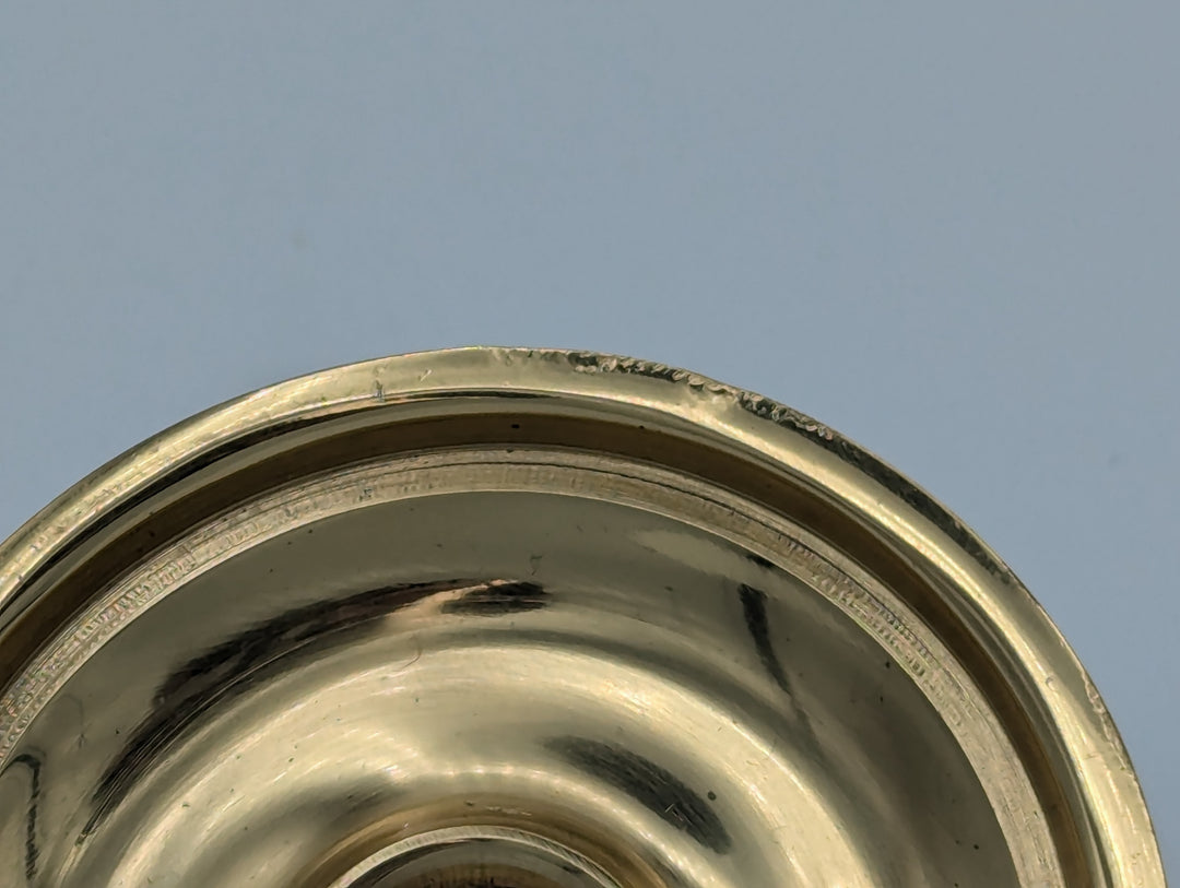 ##Antique Hardware## Open Box Sale Item 2 5/8 Inch Modern Brass Round Disc Cabinet & Furniture Knob