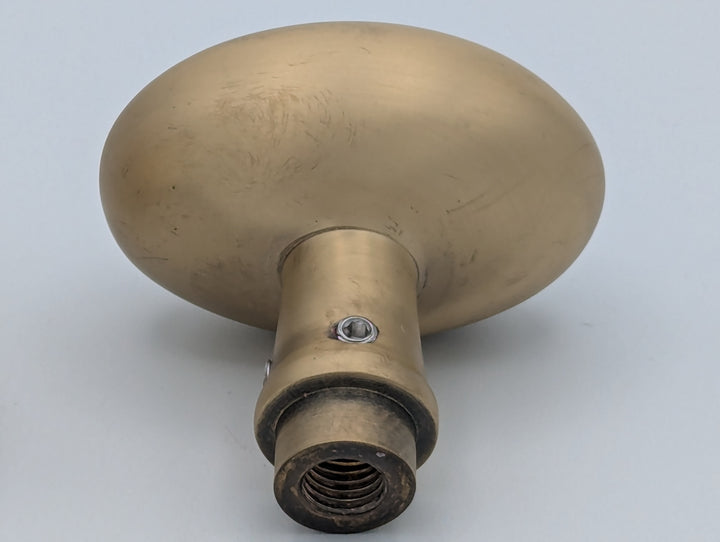 ##Antique Hardware## Open Box Sale Item Solid Brass Egg Door Knobs Spare Set with Spindle (Antique Brass) Set of 3