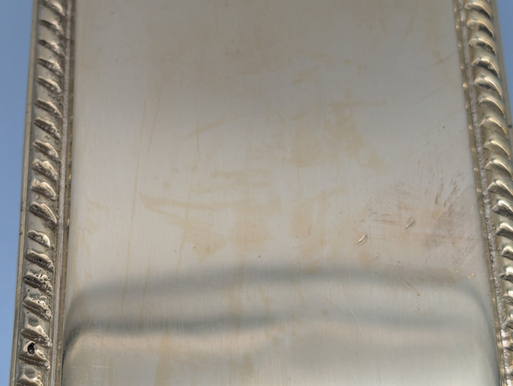 Open Box Sale Item 12 Inch Georgian Oval Roped Style Door Push Plate (Polished Brass Finish) - Set of 3