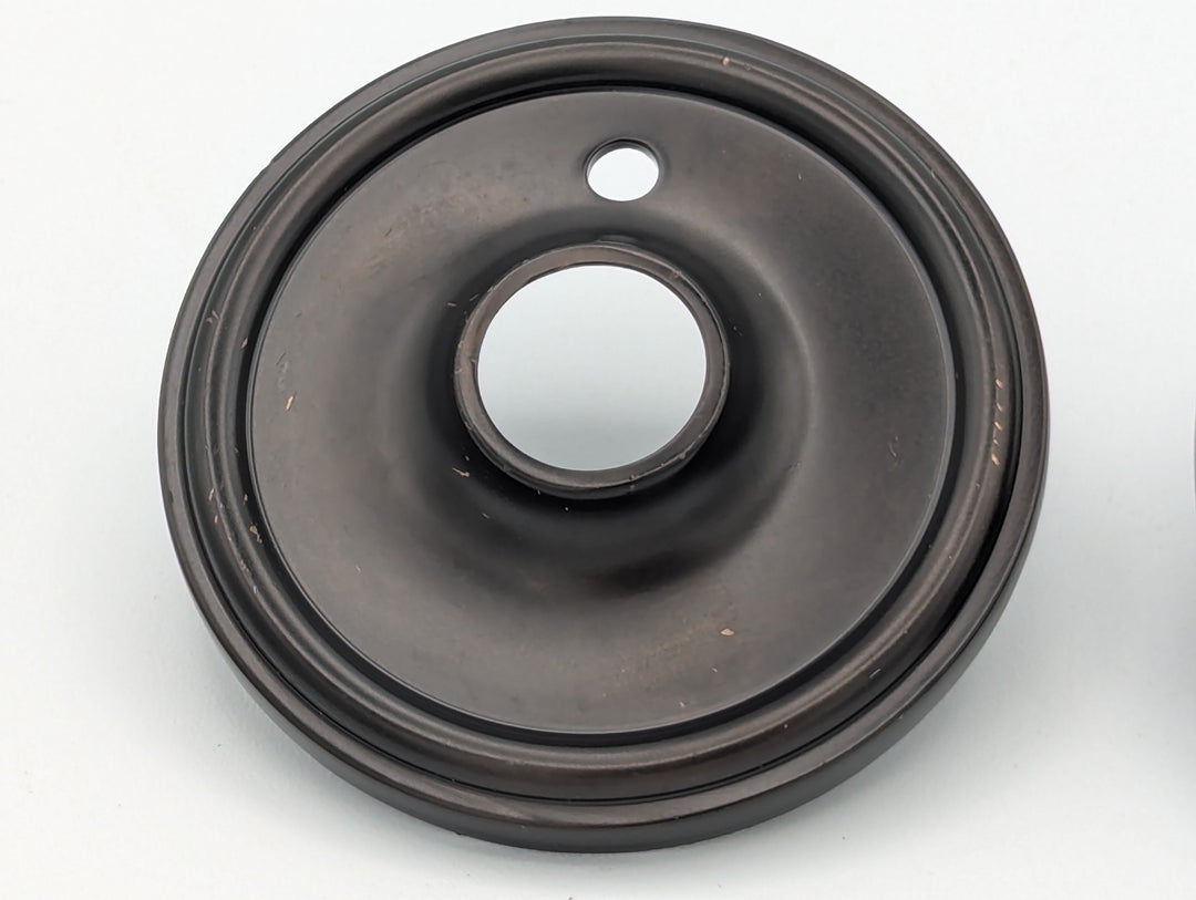 ##Antique Hardware## Open Box Sale Item Traditional Style Solid Brass Rosette Plates (Oil Rubbed Bronze) - Set of 3