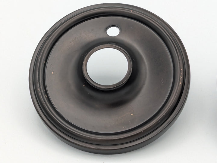 ##Antique Hardware## Open Box Sale Item Traditional Style Solid Brass Rosette Plates (Oil Rubbed Bronze) - Set of 3