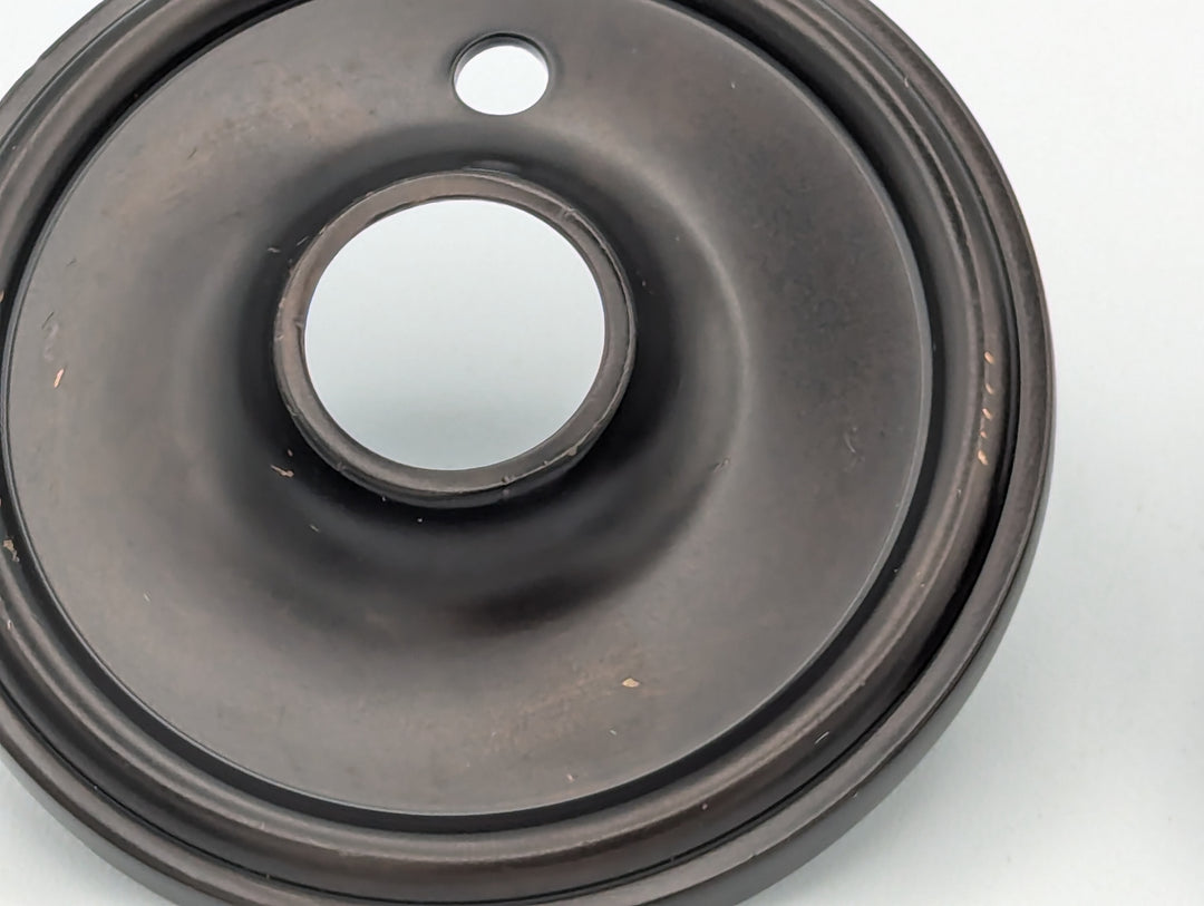 ##Antique Hardware## Open Box Sale Item Traditional Style Solid Brass Rosette Plates (Oil Rubbed Bronze) - Set of 3